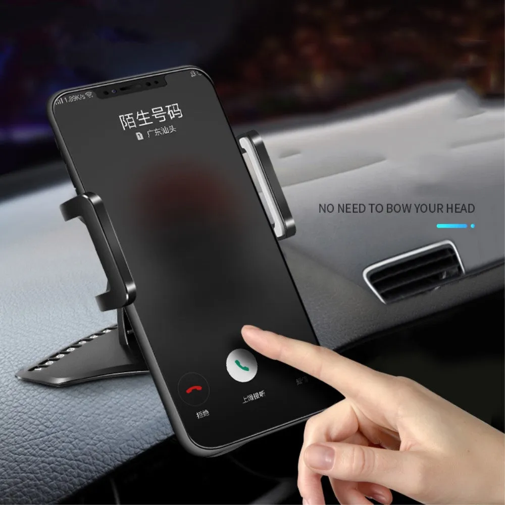 3 in 1 Car GPS Smartphone Holder: Dashboard / Visor Clamp   AC Grid Clip for Coolpad 5219, Blazers 4 - Black