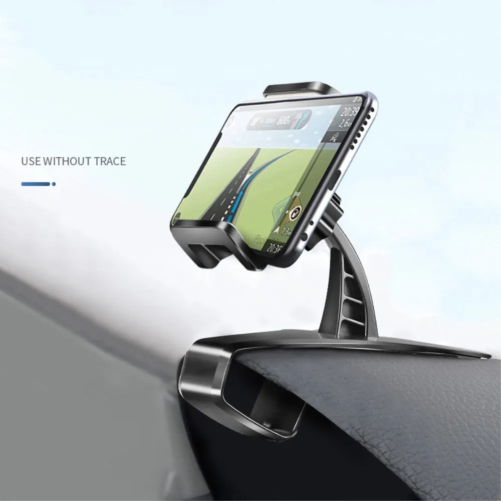 3 in 1 Car GPS Smartphone Holder: Dashboard / Visor Clamp   AC Grid Clip for Coolpad 5219, Blazers 4 - Black
