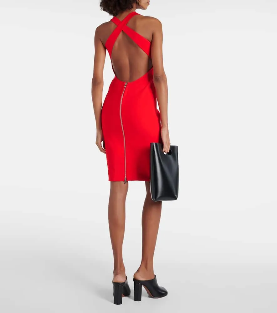 Alaia Open-back midi dress