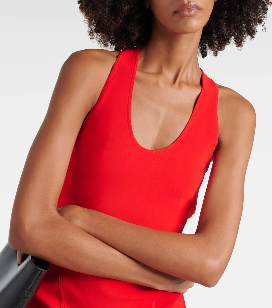 Alaia Open-back midi dress