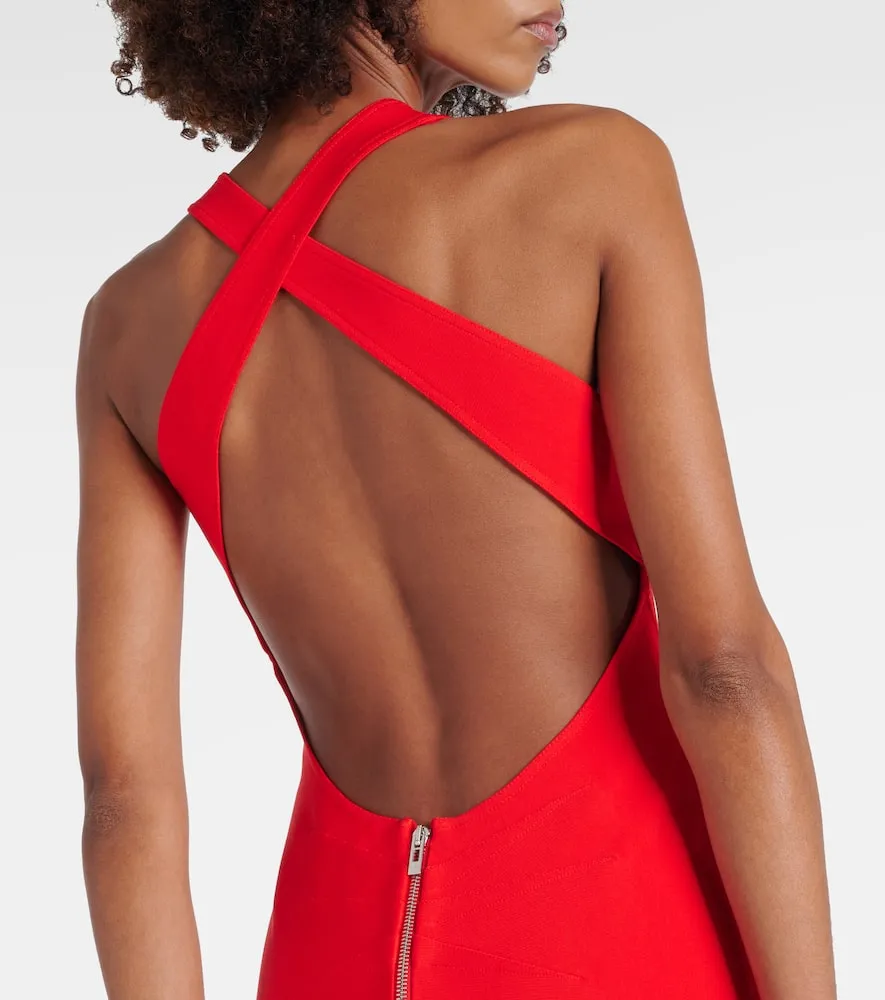 Alaia Open-back midi dress