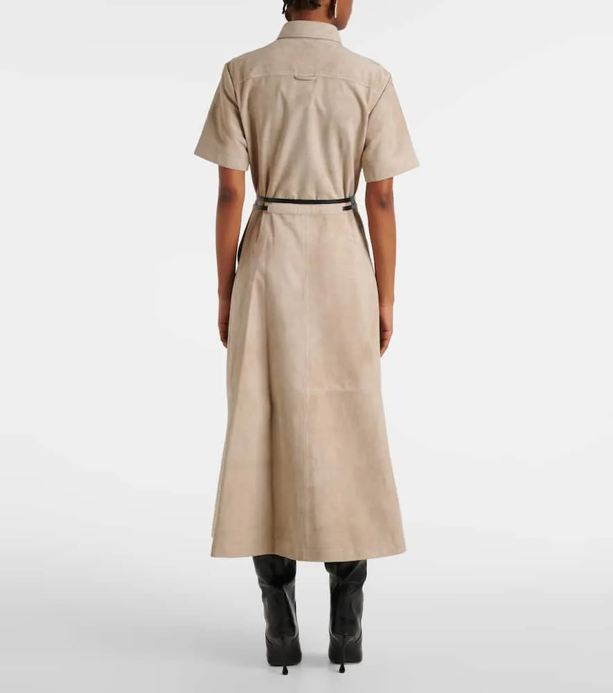 Altuzarra Kiera suede midi dress