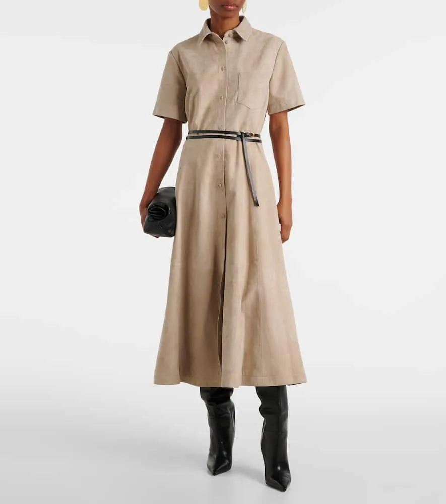 Altuzarra Kiera suede midi dress