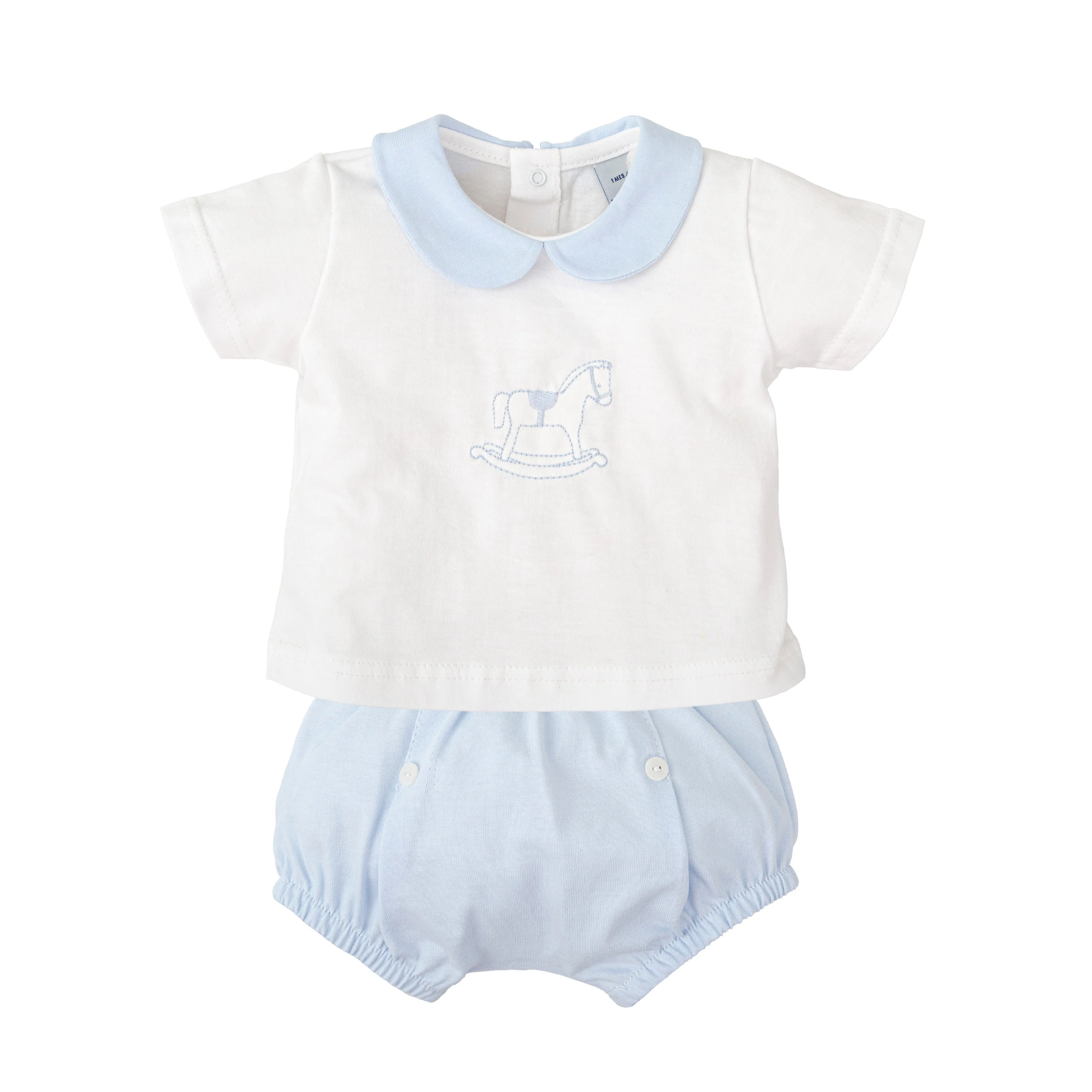 Babidu Blue Collared Set 40216