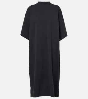 Balenciaga Logo cotton jersey midi dress