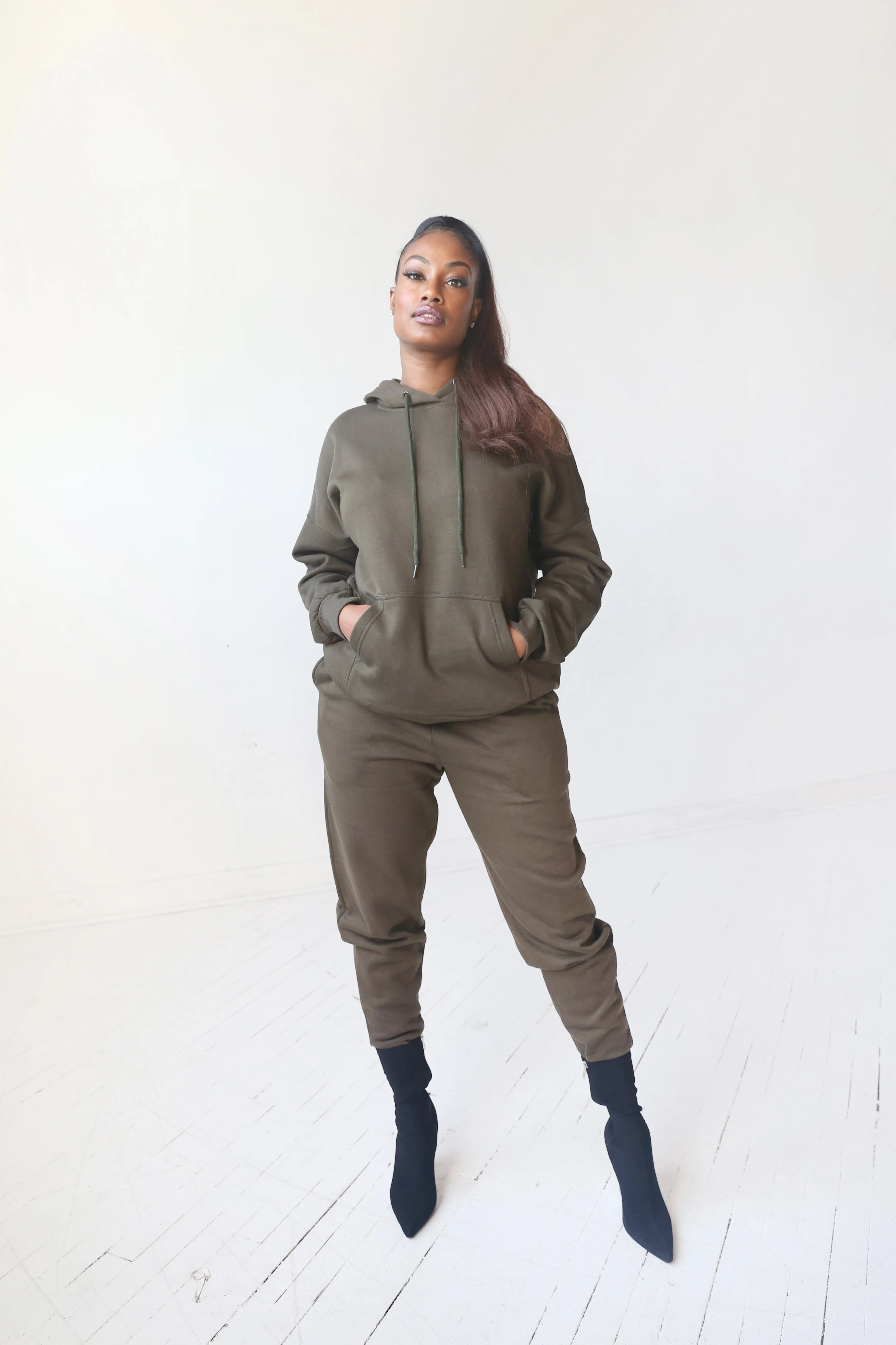 Basic Jogger Set | Olive
