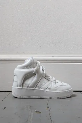 Brooklee White Hi-Top Sneakers