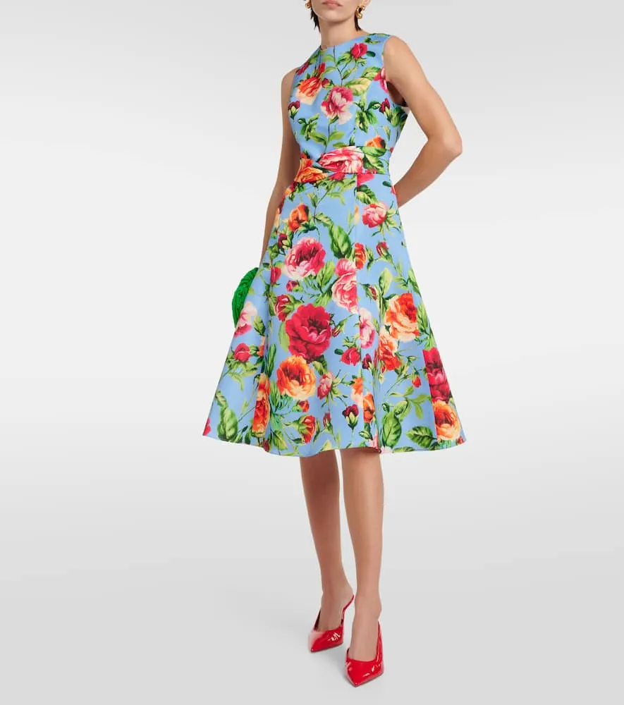 Carolina Herrera Crepe midi dress