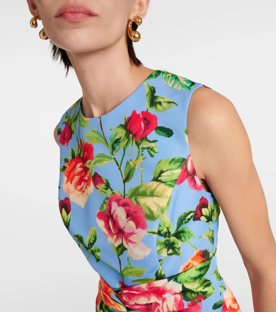 Carolina Herrera Crepe midi dress