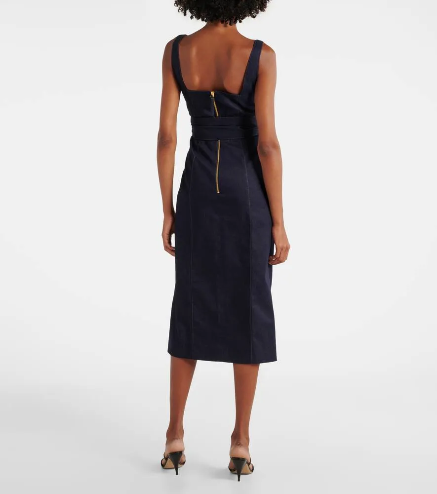 Carolina Herrera Denim midi dress
