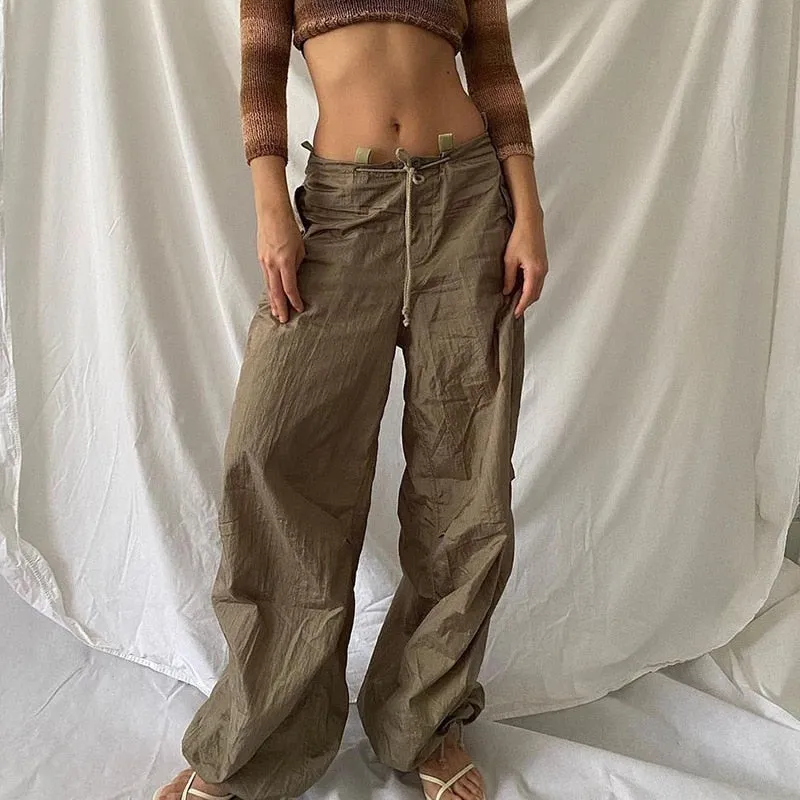 Casual Cargo Parachute Pants