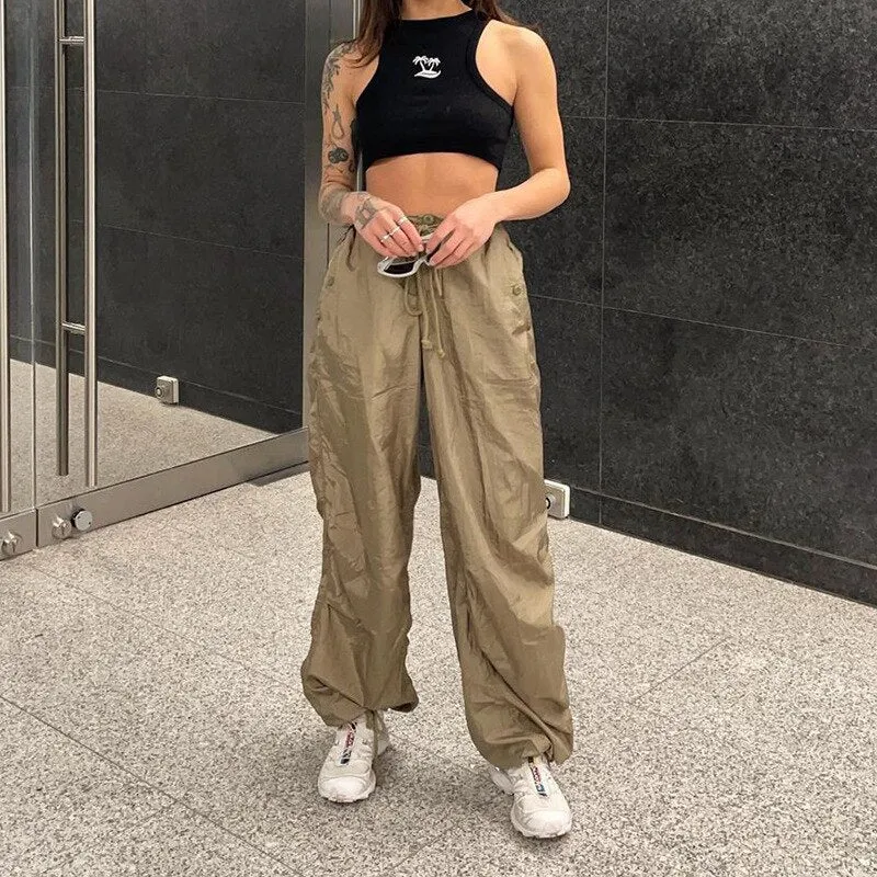 Casual Cargo Parachute Pants