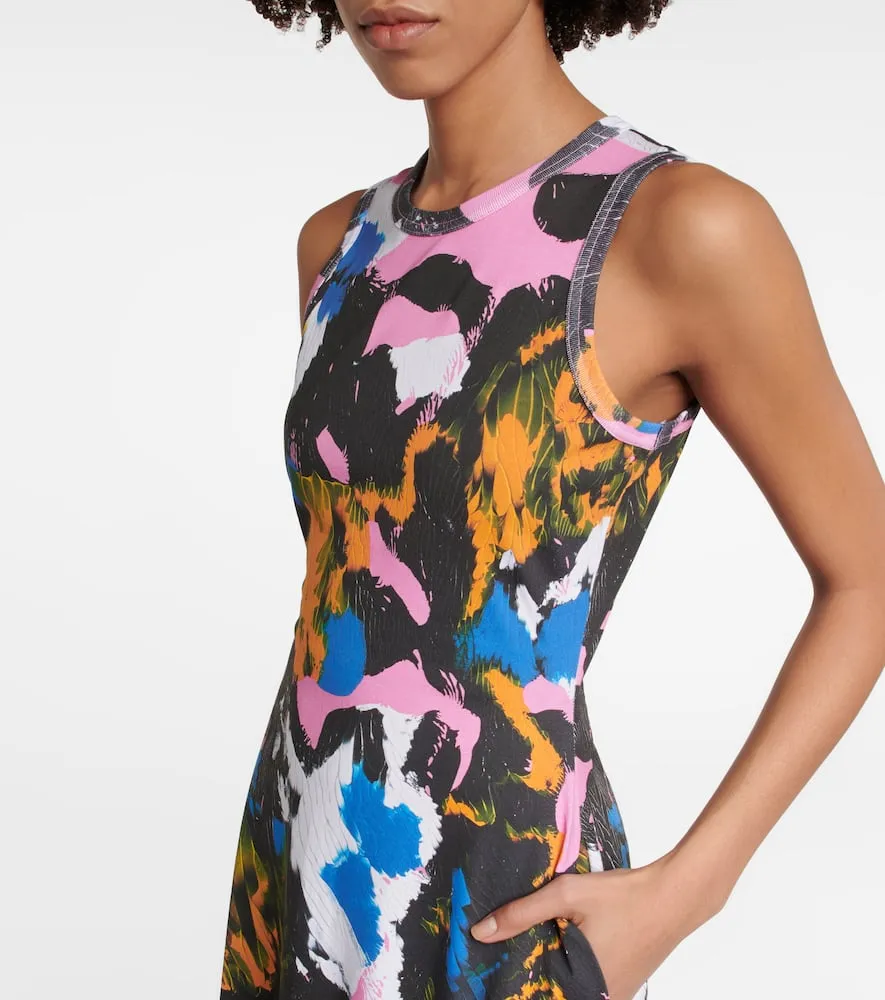 Christopher Kane Mindscape Camouflage cotton jersey midi dress