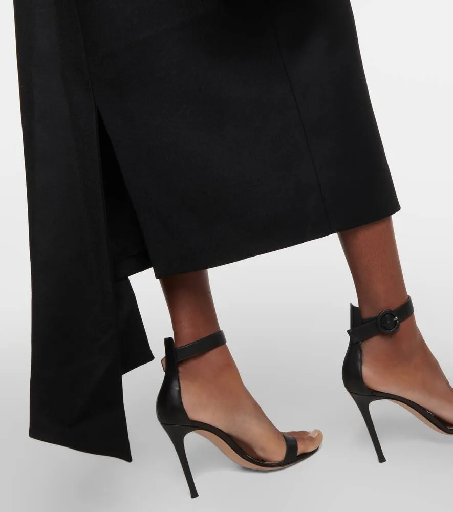 Emilia Wickstead Derika off-shoulder wool midi dress
