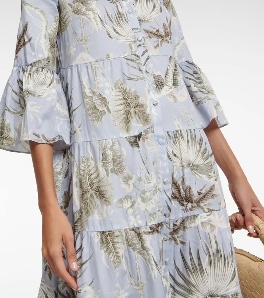 Erdem Panthea printed cotton midi dress