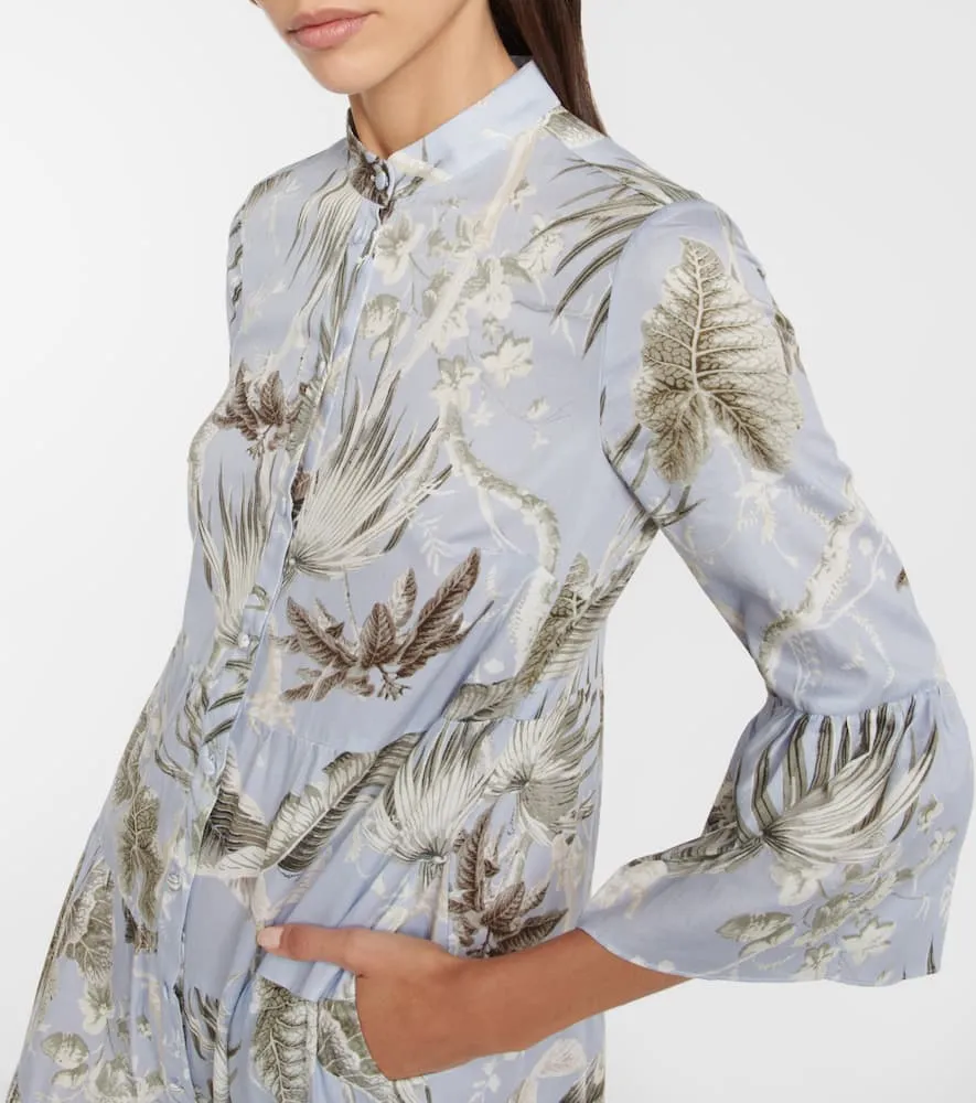 Erdem Panthea printed cotton midi dress