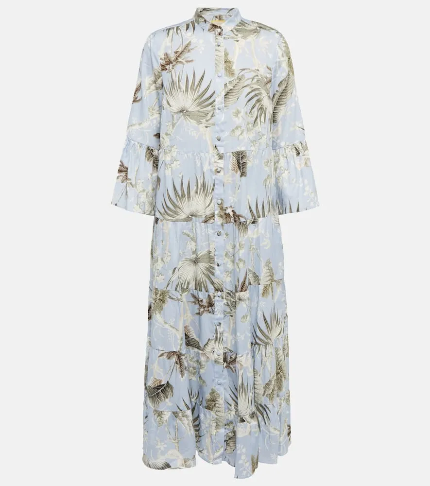 Erdem Panthea printed cotton midi dress