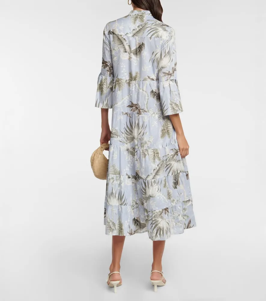 Erdem Panthea printed cotton midi dress