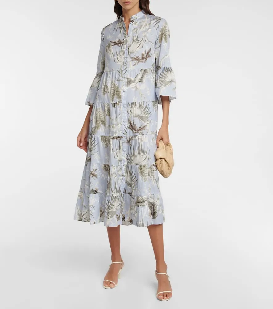 Erdem Panthea printed cotton midi dress