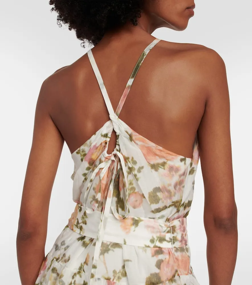 Erdem Zinnia floral cotton and silk midi dress