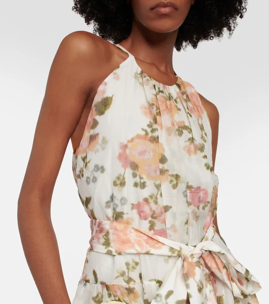 Erdem Zinnia floral cotton and silk midi dress
