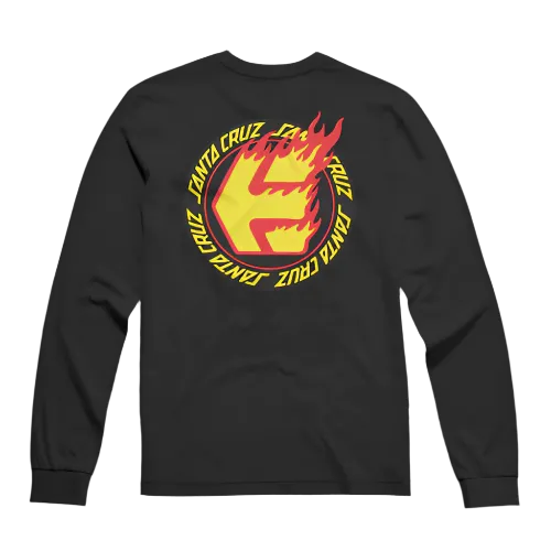 Etnies Shirt Santa Cruz Flame Long Sleeve