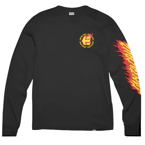 Etnies Shirt Santa Cruz Flame Long Sleeve