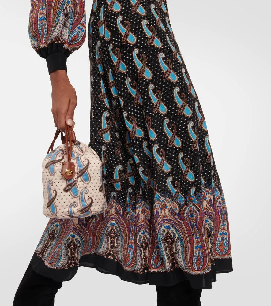 Etro Paisley silk midi dress