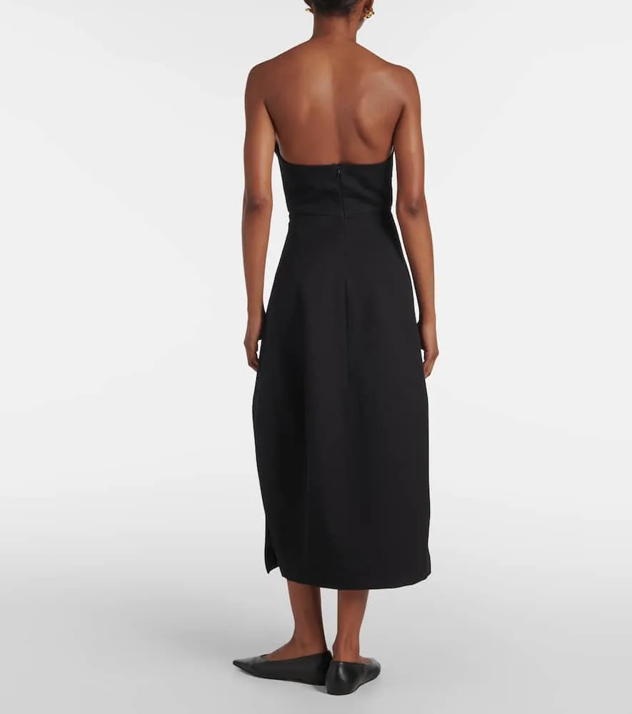 Fforme Jett cotton and wool corset dress