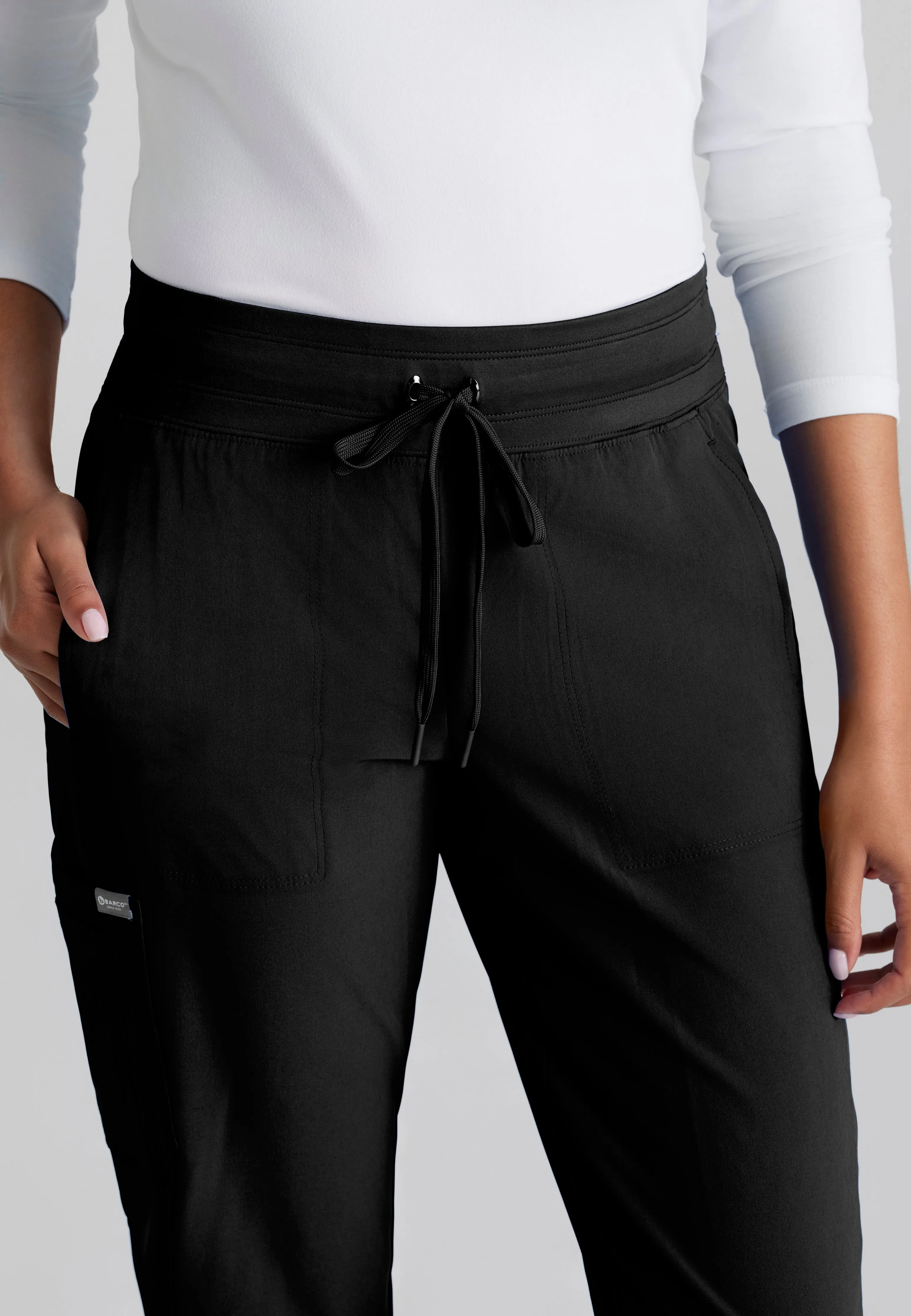 Lyric 6-Pocket Knit Waistband and Cuff Jogger Scrub Pant