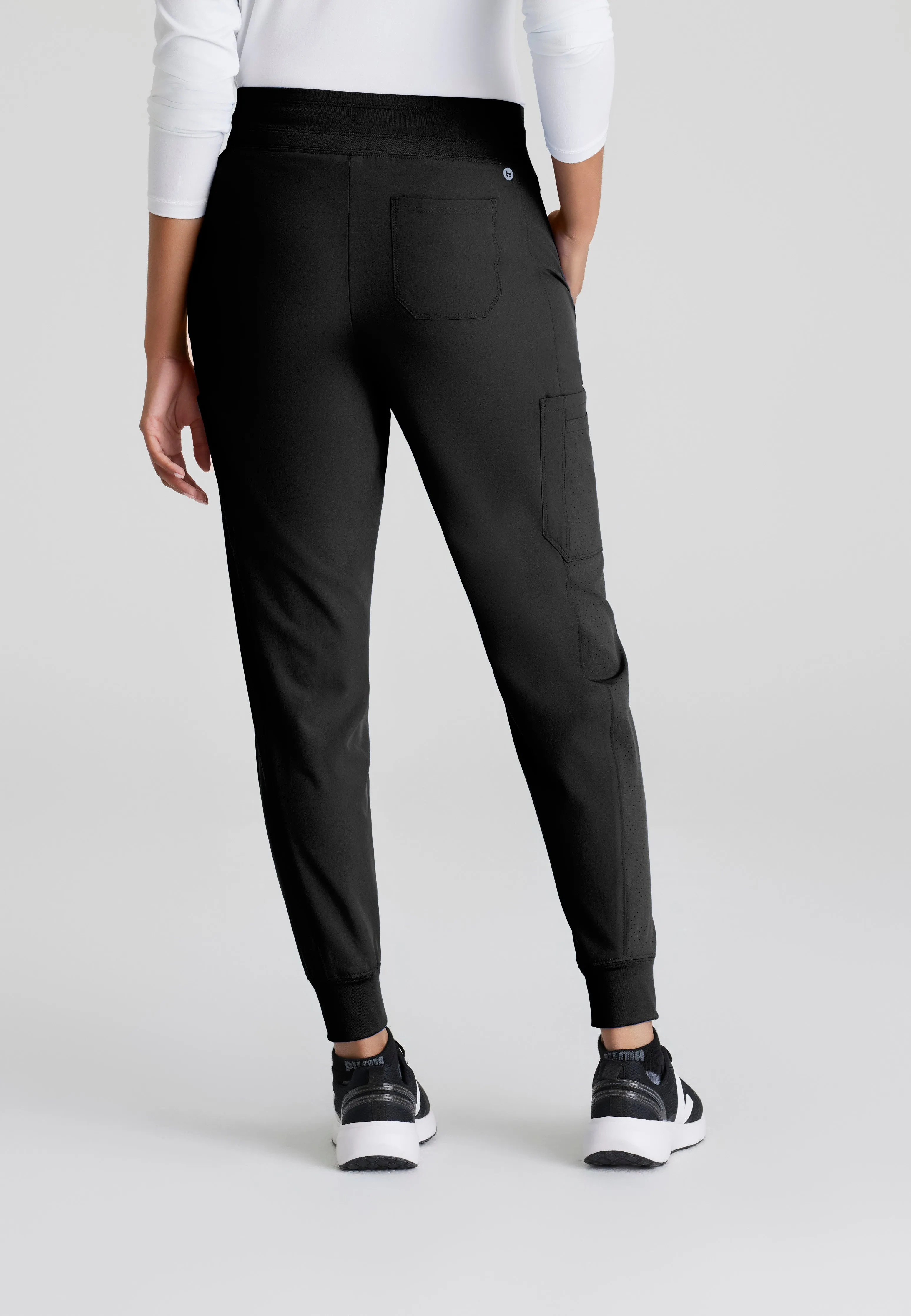 Lyric 6-Pocket Knit Waistband and Cuff Jogger Scrub Pant