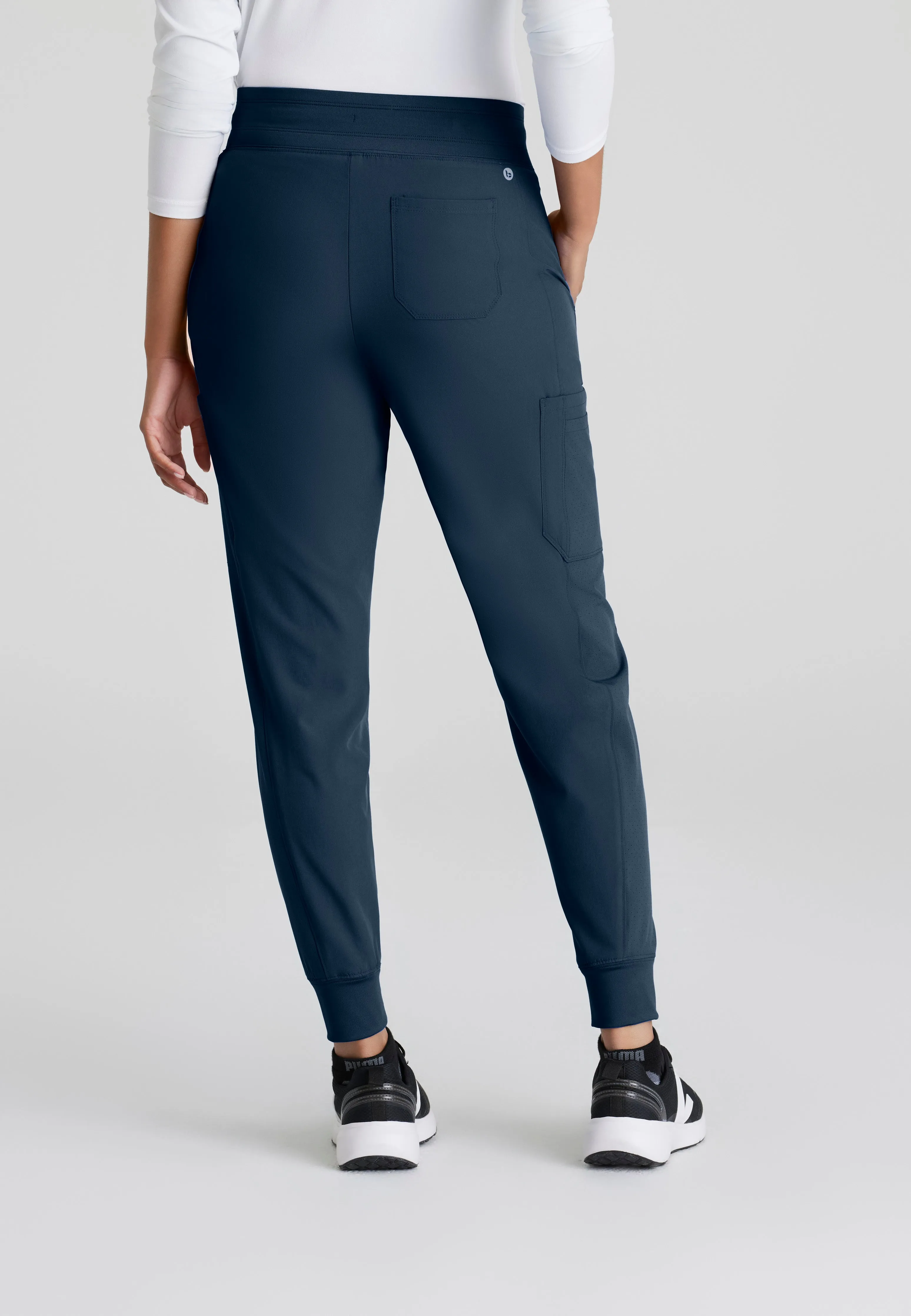 Lyric 6-Pocket Knit Waistband and Cuff Jogger Scrub Pant