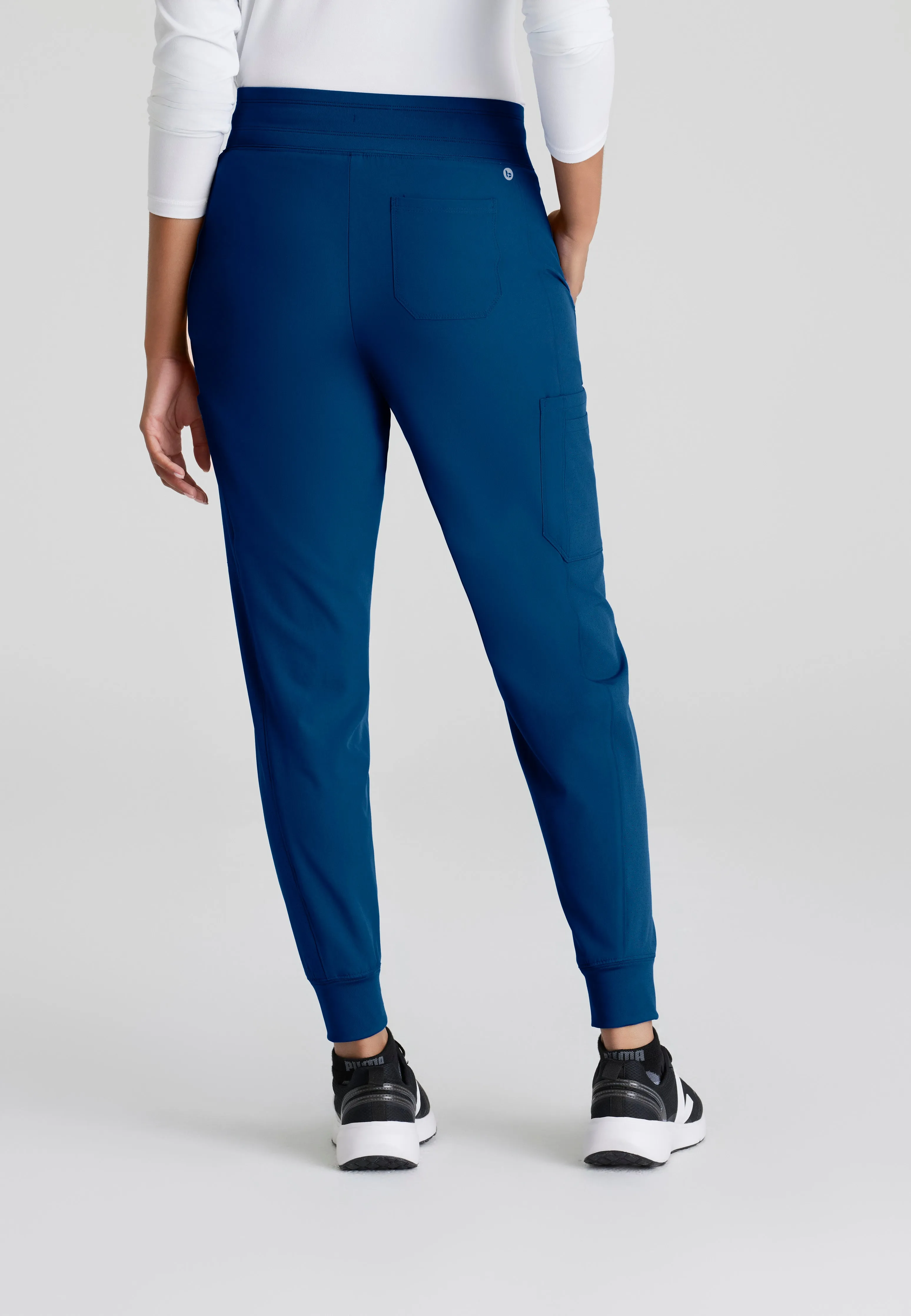 Lyric 6-Pocket Knit Waistband and Cuff Jogger Scrub Pant