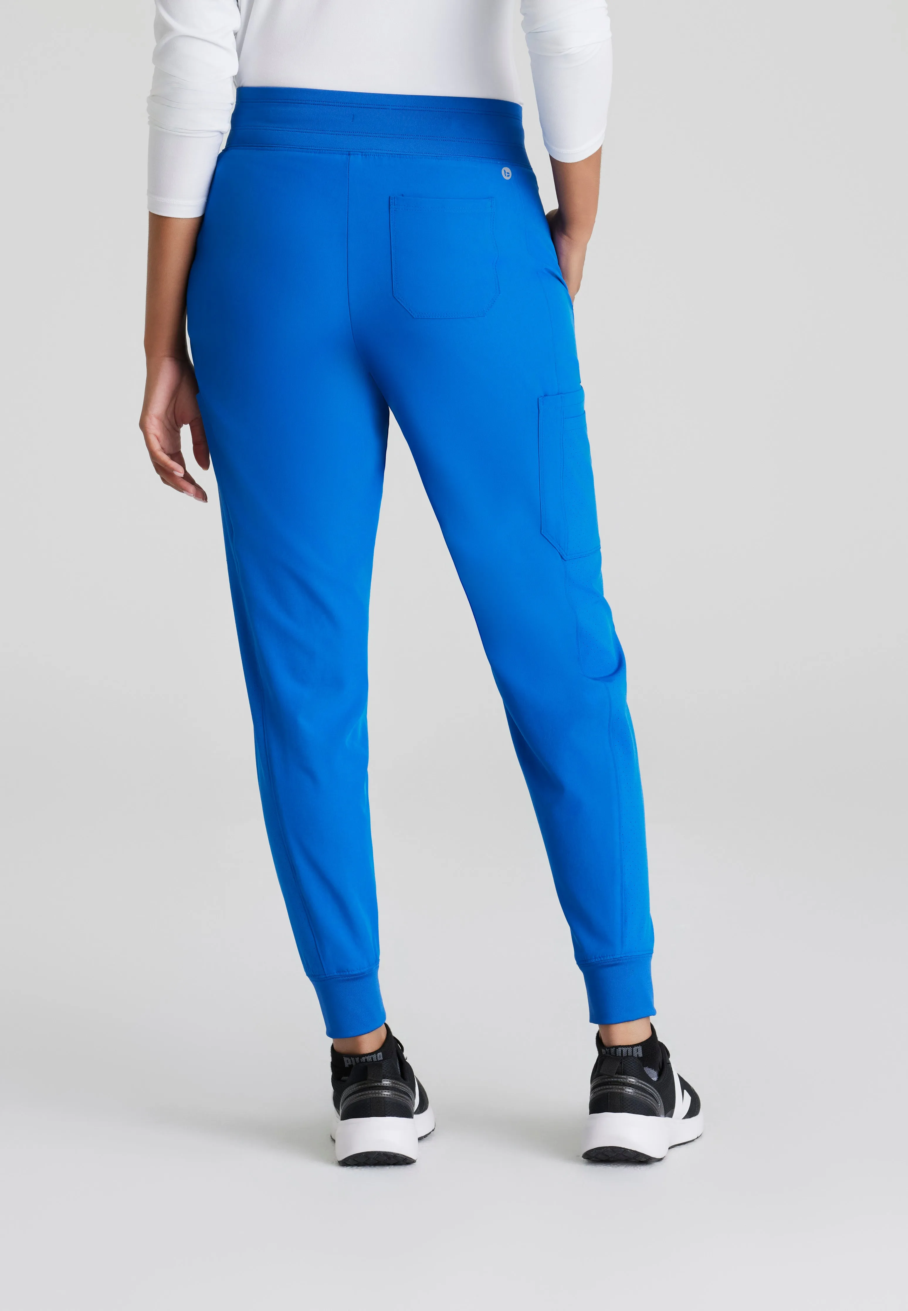 Lyric 6-Pocket Knit Waistband and Cuff Jogger Scrub Pant