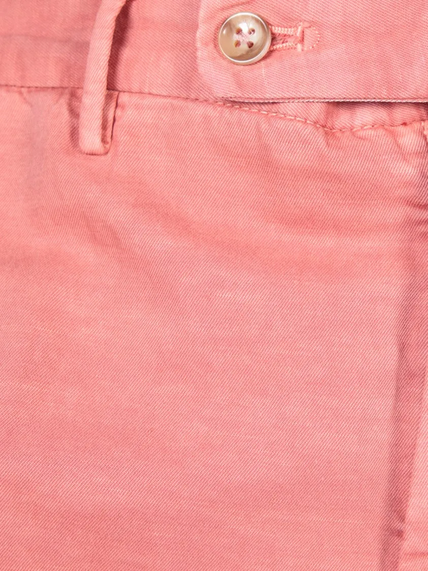 Pink Chino Linen Trousers