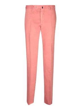 Pink Chino Linen Trousers