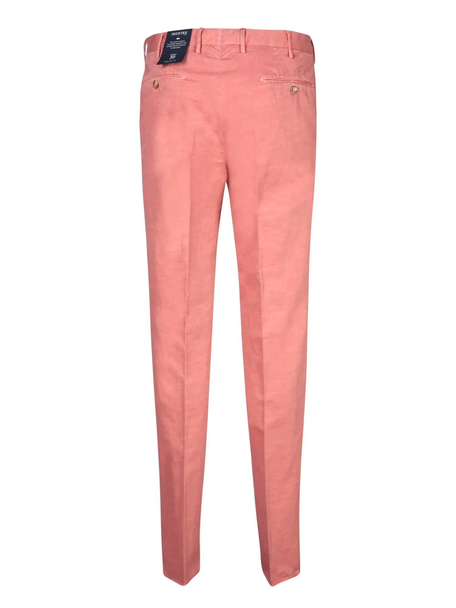 Pink Chino Linen Trousers
