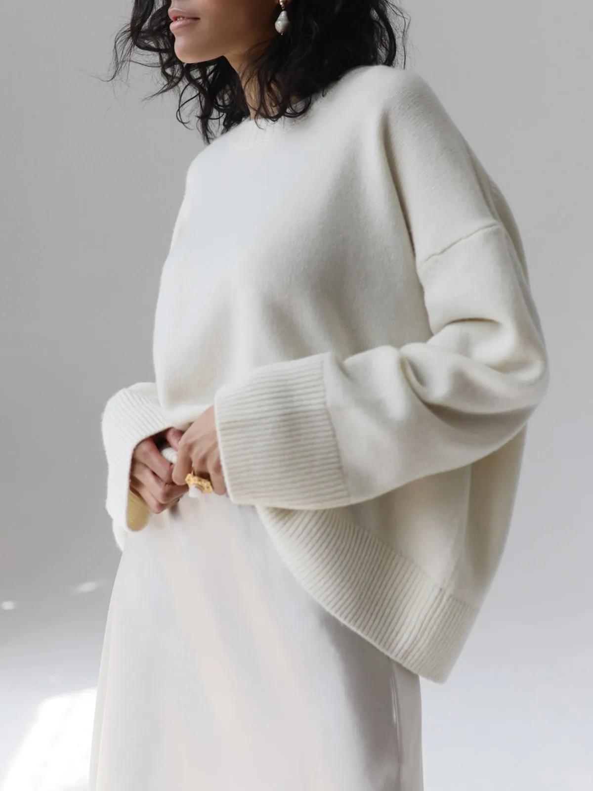 Simple Oversized Pullover Sweater