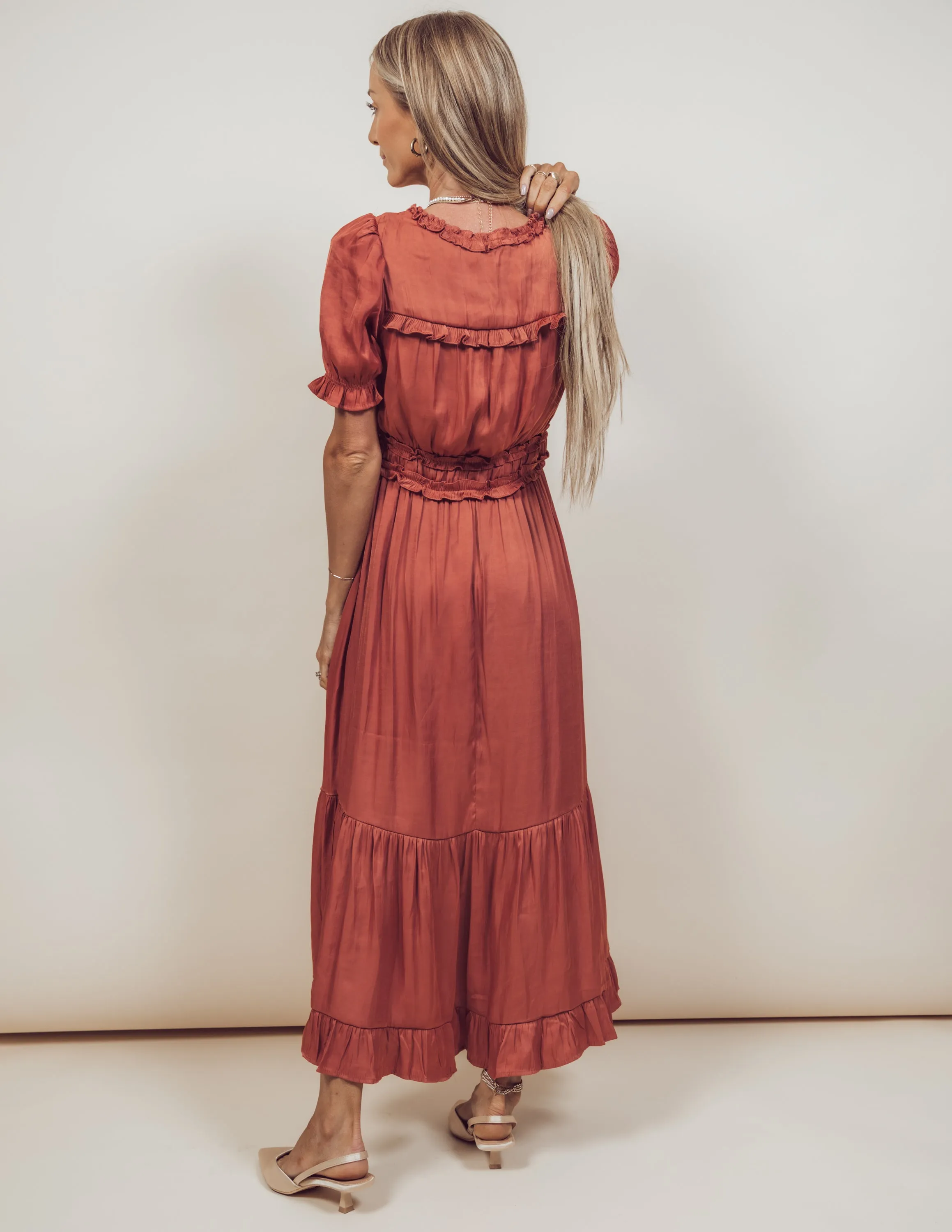 Simpson Satin Midi Dress