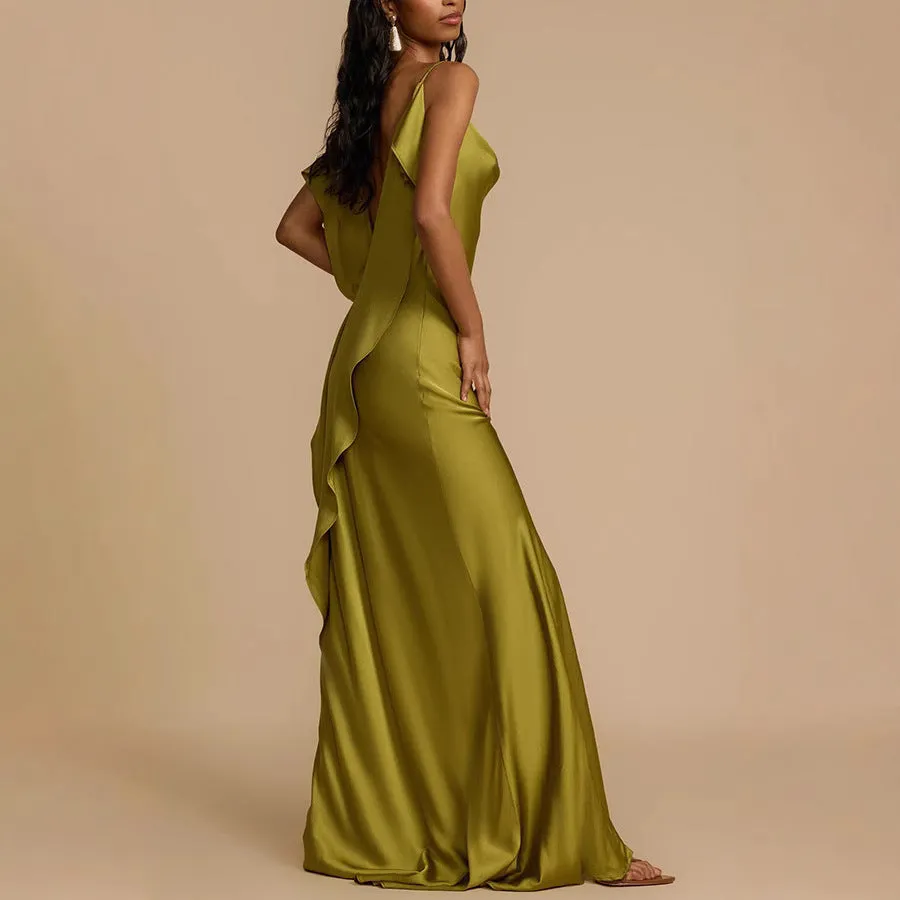 Sleeveless Split Dress Loose