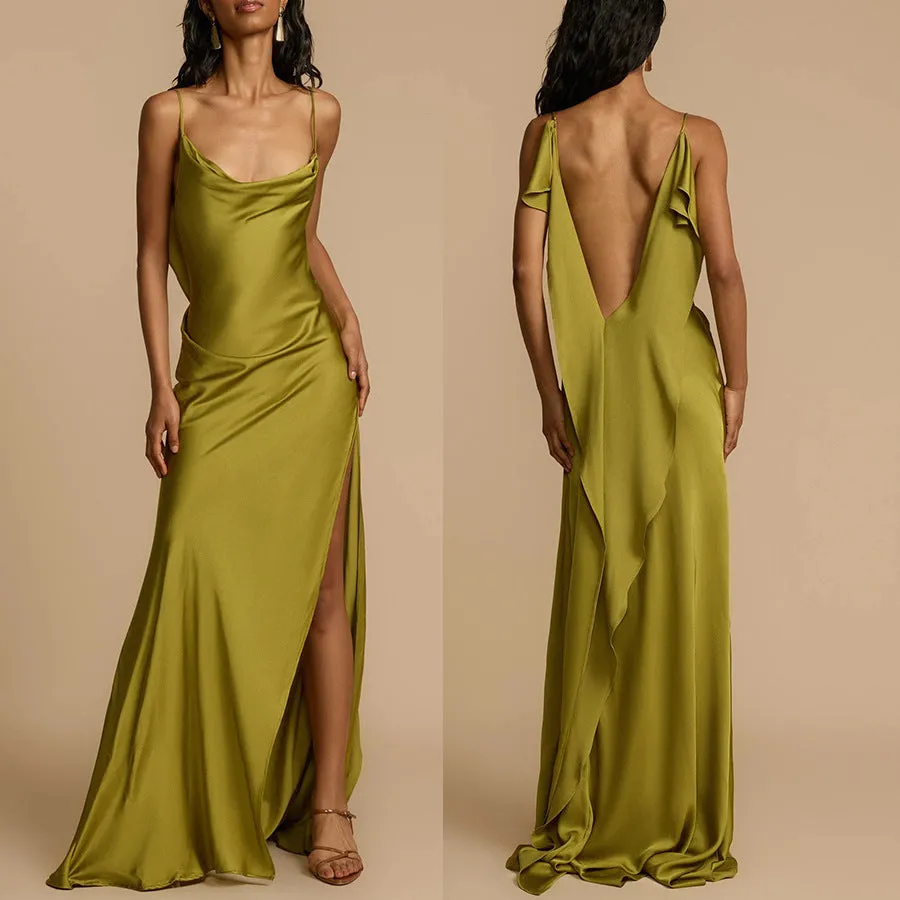 Sleeveless Split Dress Loose