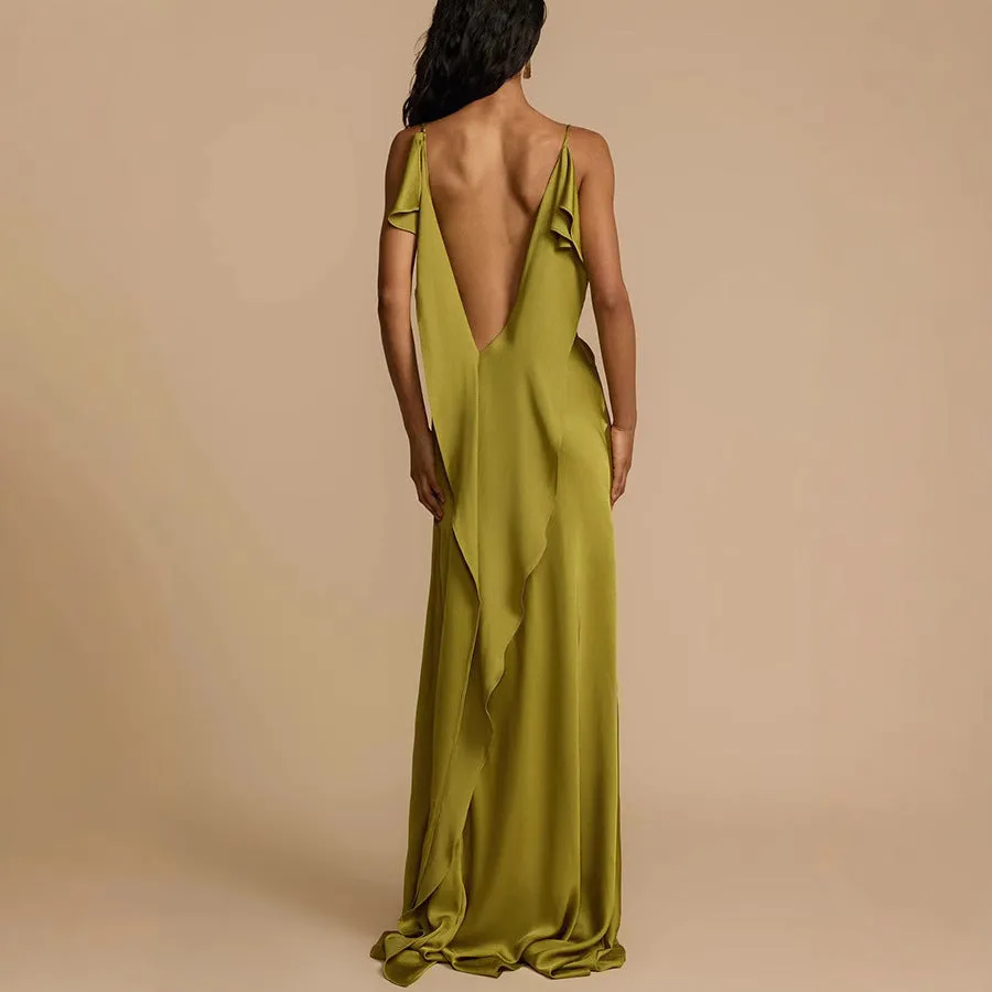 Sleeveless Split Dress Loose