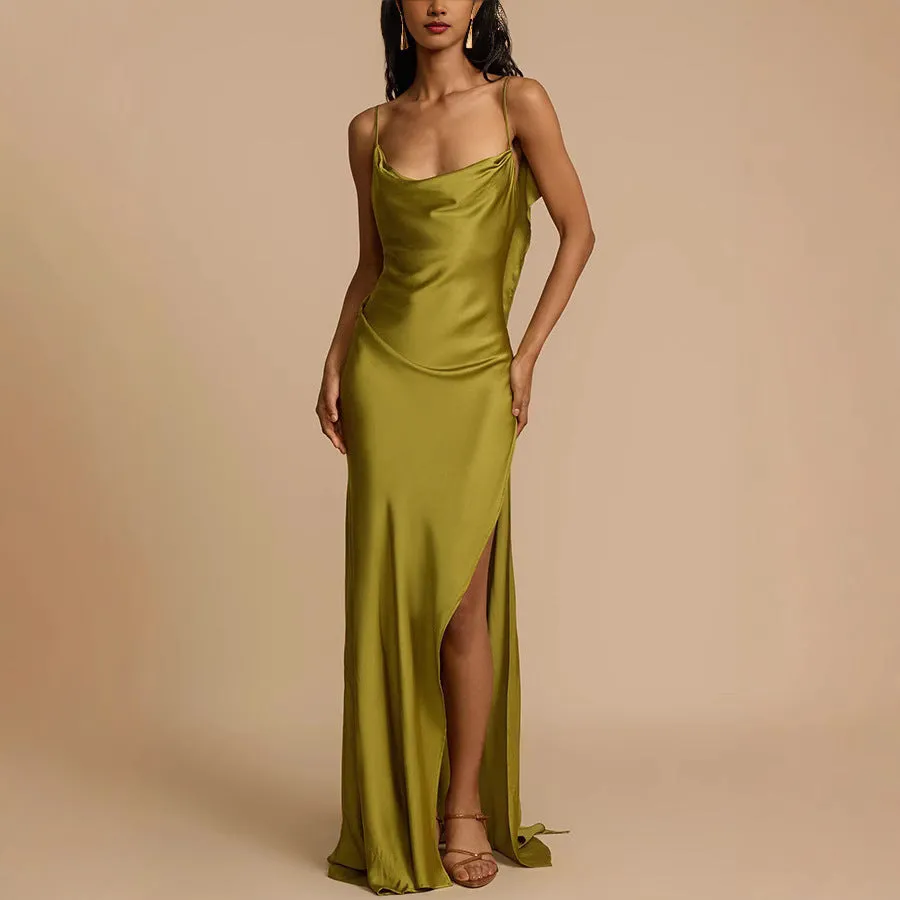 Sleeveless Split Dress Loose