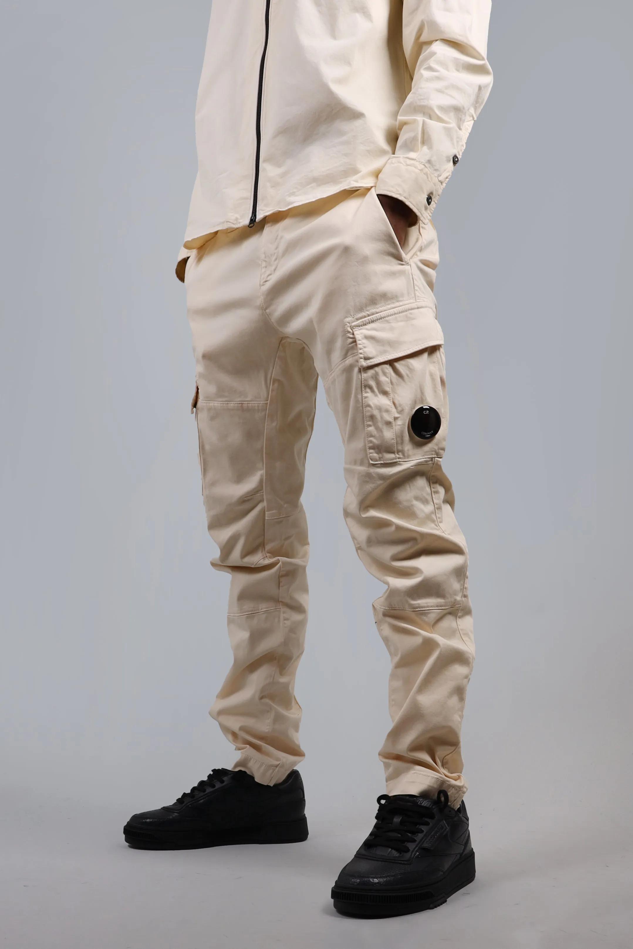 Stretch Sateen Lens Light Beige