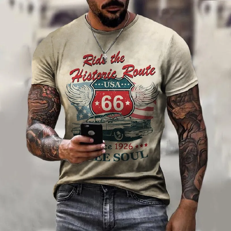 Summer hot sale Men_s T Shirts Oversized Loose Street wear Men Women  Clothes Vinta  Tees Tops