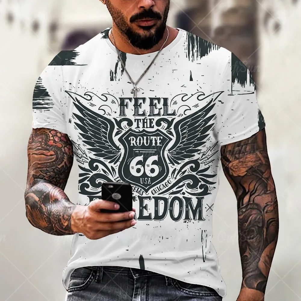 Summer hot sale Men_s T Shirts Oversized Loose Street wear Men Women  Clothes Vinta  Tees Tops