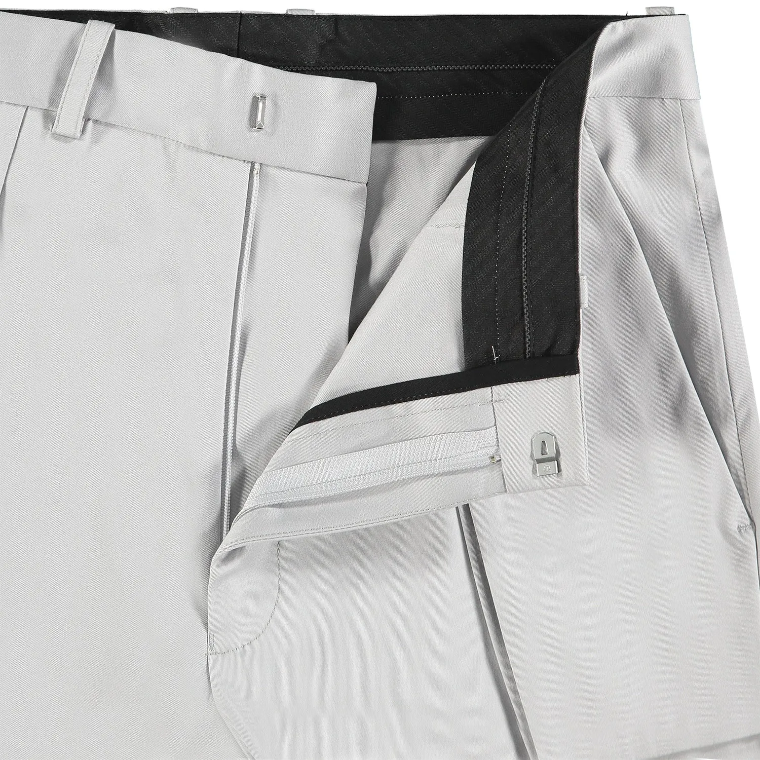 Twill Trousers with 3D Pockets - Grey