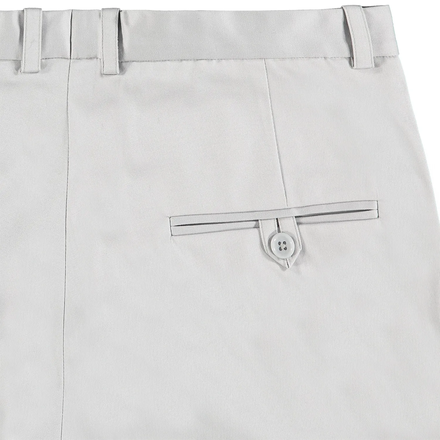 Twill Trousers with 3D Pockets - Grey