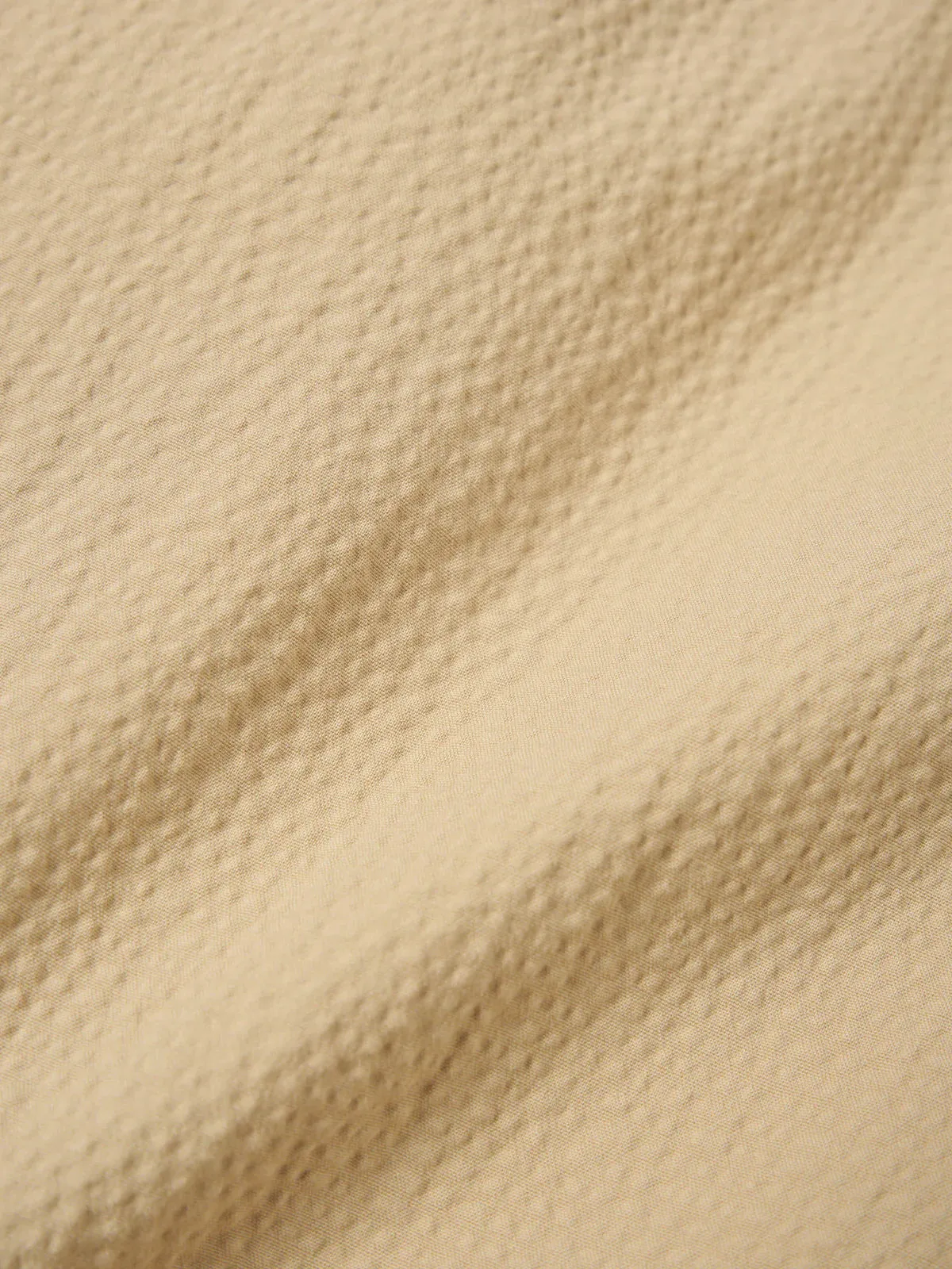 Universal Works Five Pocket Jacket in Sand Seersucker ii