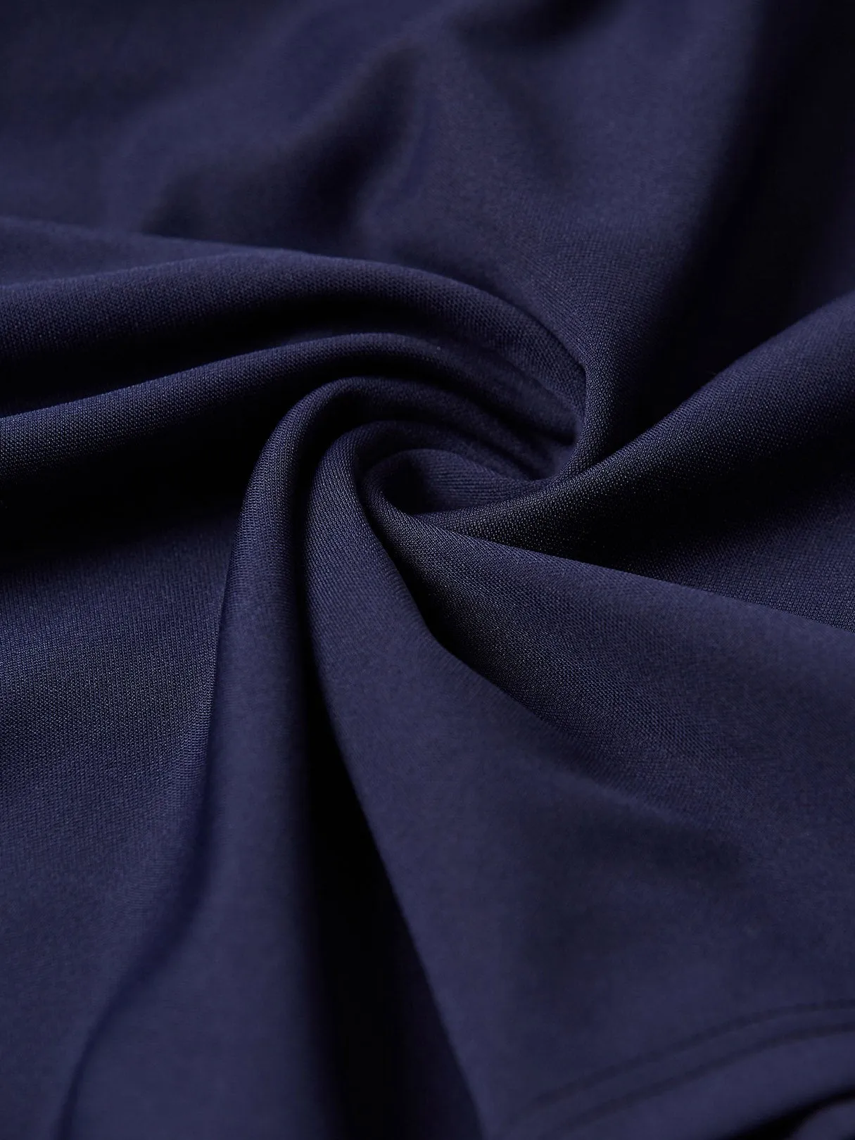 Wholesale Navy V-Neck Short Sleeve Plain Twist Dresses